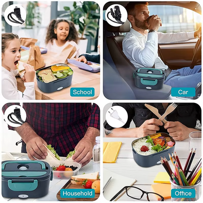 Supplier lunchbox lifestyle collage for school, car, home and office